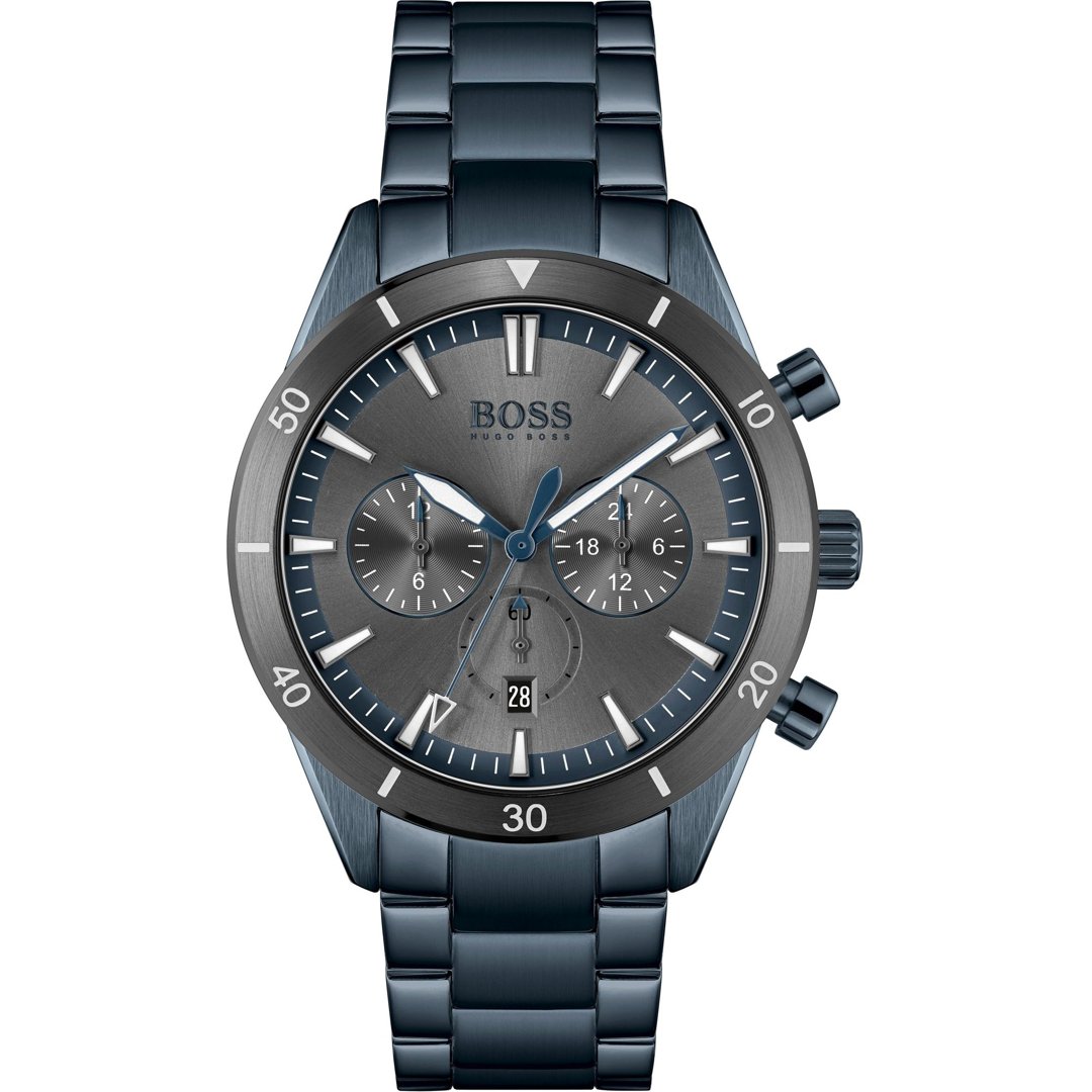 Hugo Boss Men's Chronograph Blue Stainless Steel Watch - 1513865